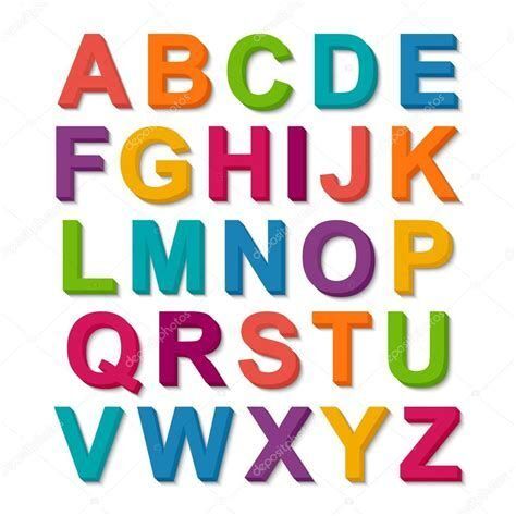 Alfabeto Colorido para imprimir com letras brilhantes
