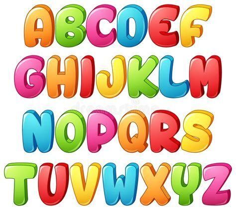 Alfabeto Colorido para imprimir com letras vibrantes