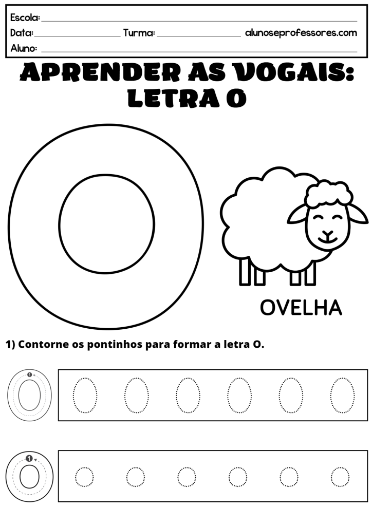 Atividade Educativa com a Letra O: Exercícios Divertidos para Crianças
