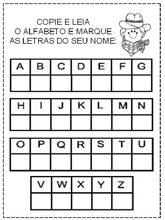 Atividades de Caligrafia Infantil para Imprimir e Aprender