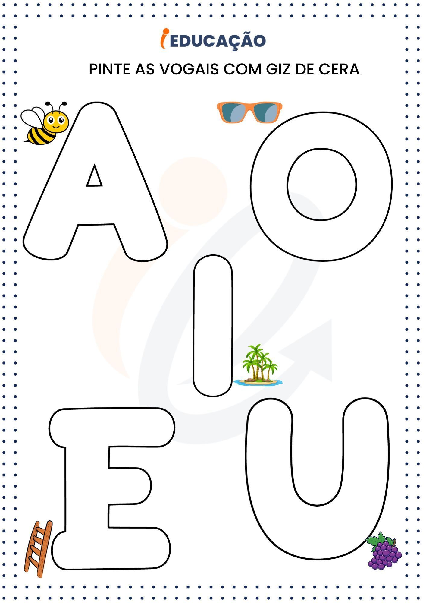 Atividades Educativas: Aprendendo as Vogais com Colorido e Diversão