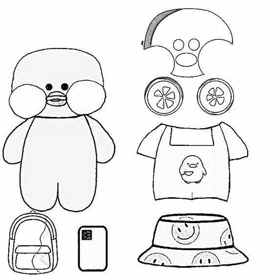 Atividades para Colorir com Patinho para Imprimir