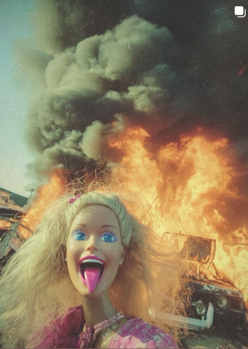 Barbie Engraçada em Foto para Perfil Humorística