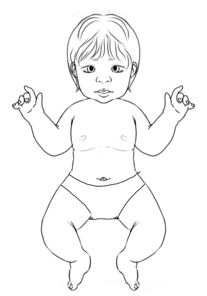 Bebê de Papel para imprimir: Boneca de Papel Criativa