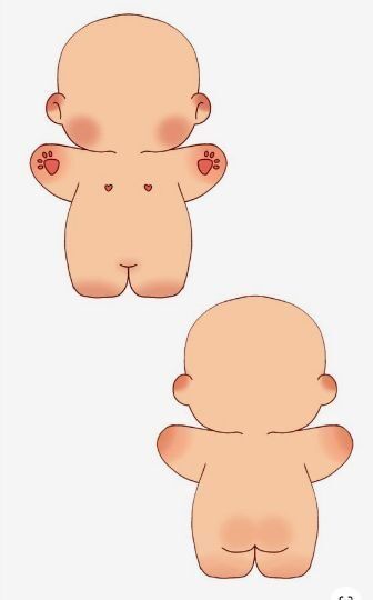 Bebê de Papel para Imprimir em Estilo Desenho Animado