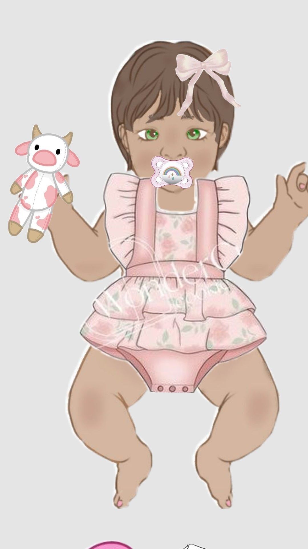 Bebê Reborn de Papel para imprimir com roupas e brinquedo