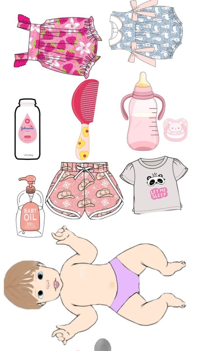 Bebê Reborn de Papel para imprimir e recortar com acessórios