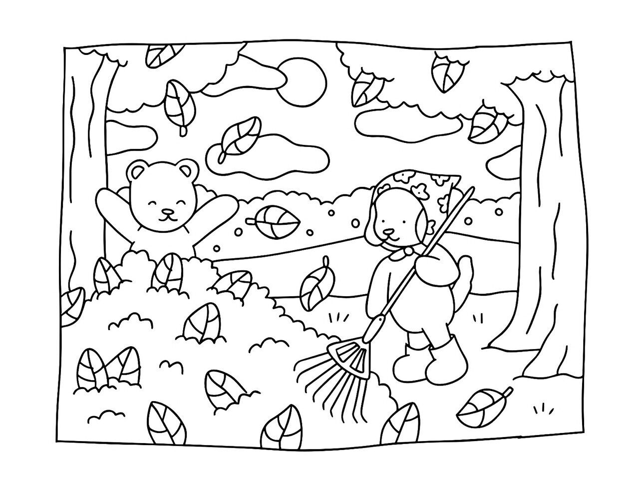 Bobbie Goods para imprimir cuidando do outono