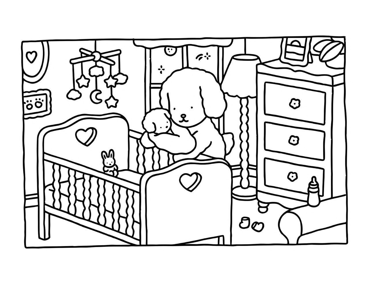 Bobbie Goods para imprimir em quarto infantil adorável