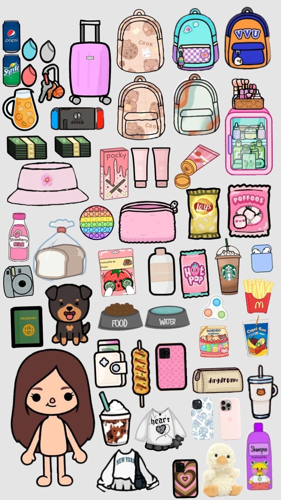 Bonecas Toca Life com Estilo e Diversão para Imprimir