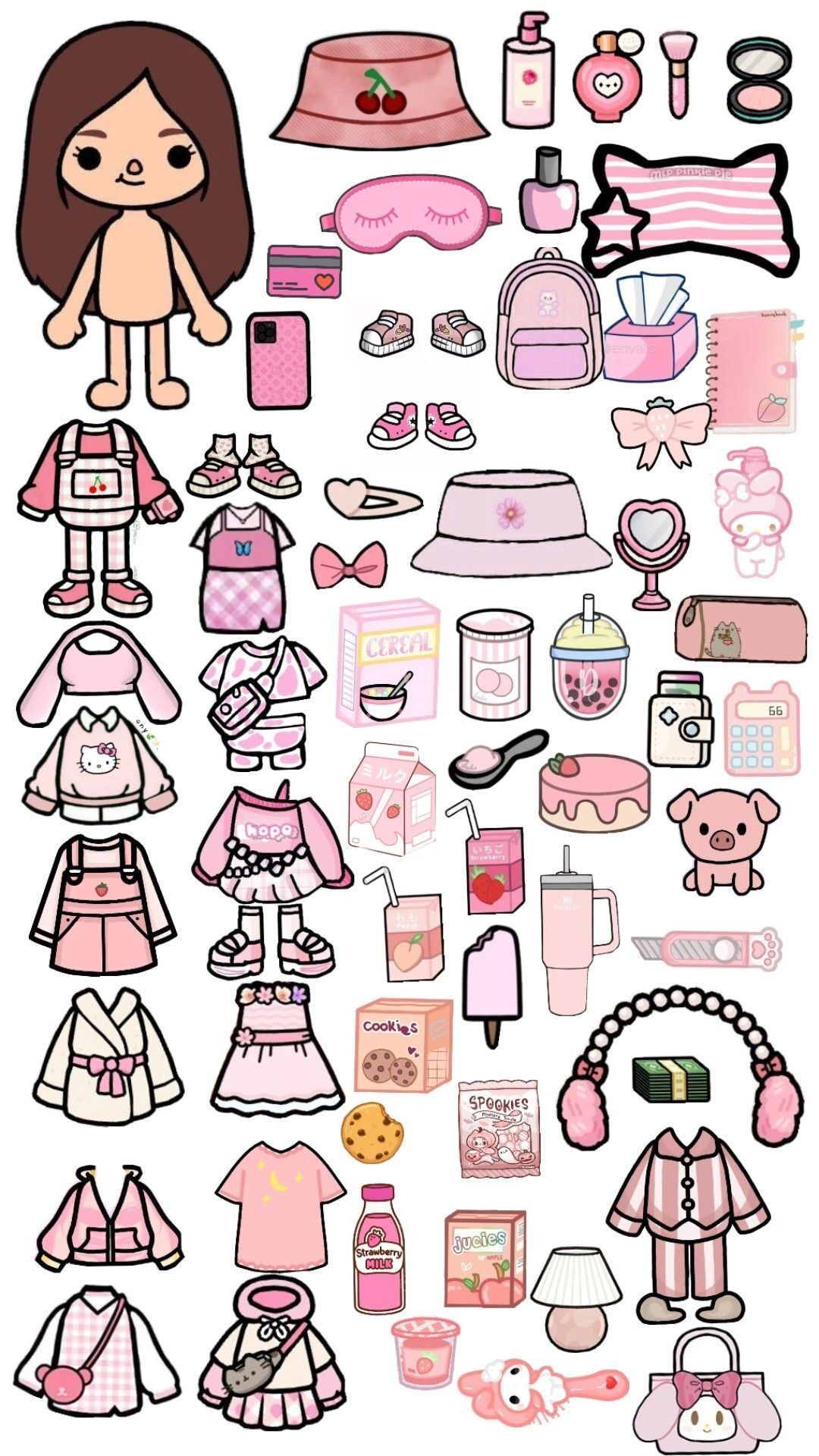 Bonecas Toca Life World com Acessórios em Tons de Rosa