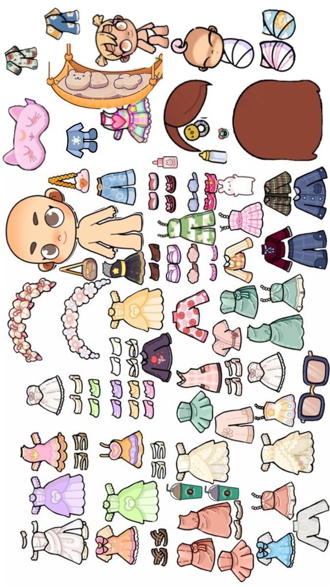 Bonecas Toca Life World para Imprimir e Customizar