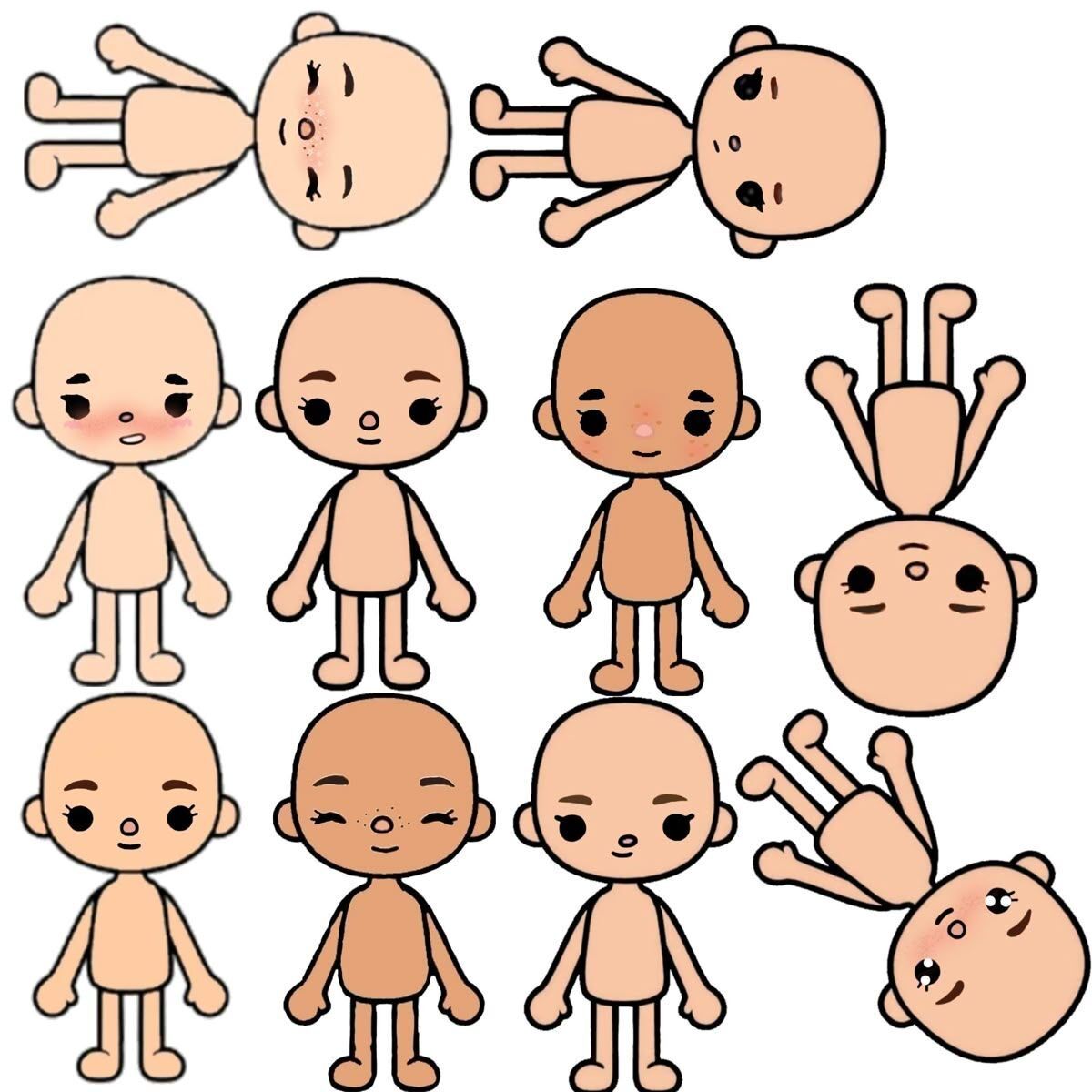 Bonecas Toca Life World para Imprimir e Personalizar