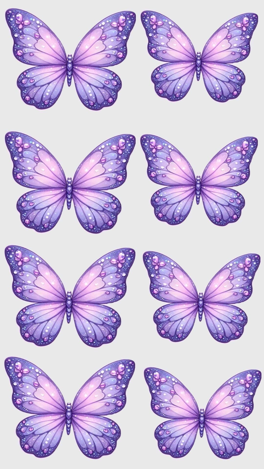 Borboletas Artísticas para Imprimir em Roxo e Rosa