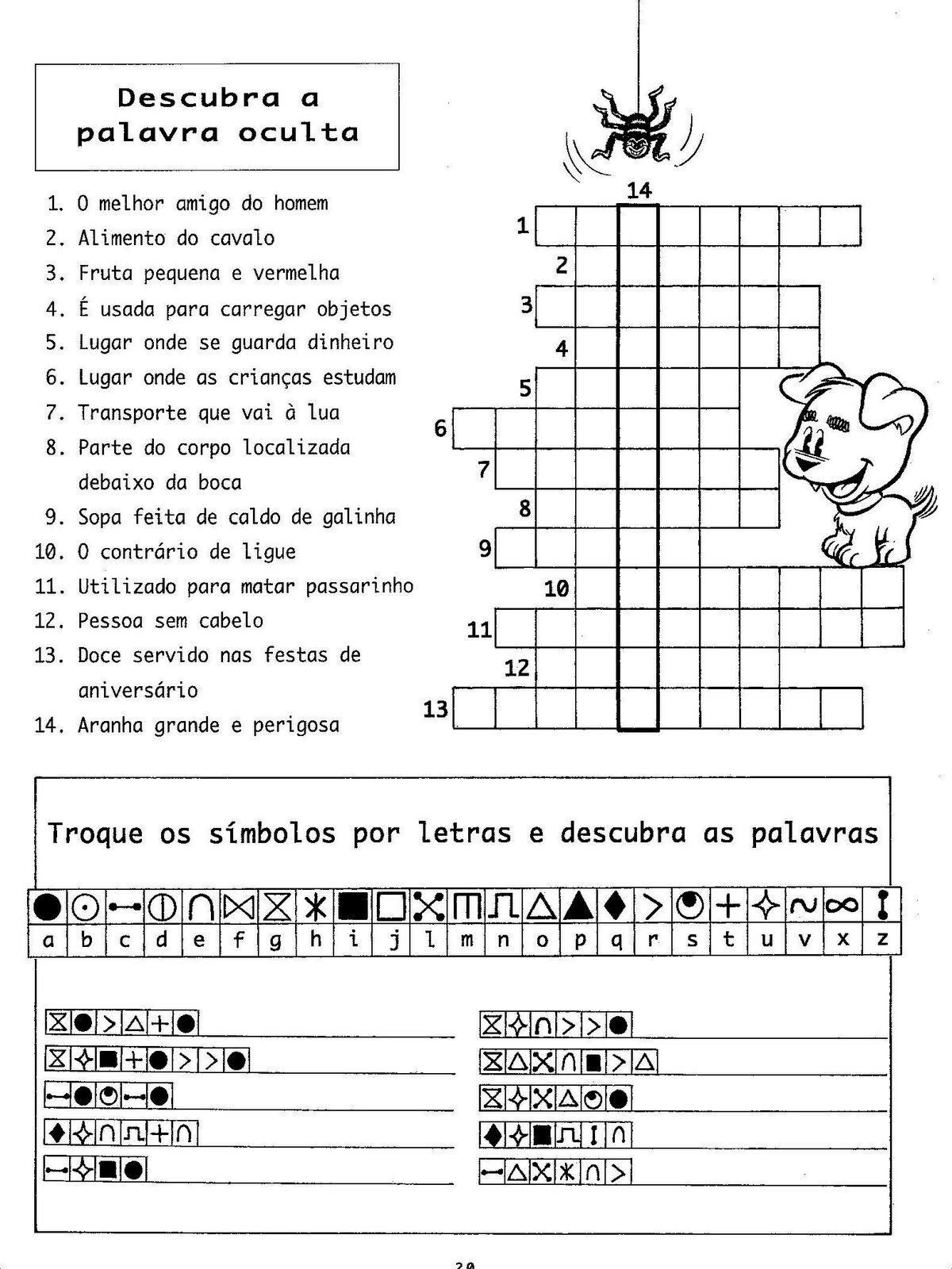 Caça Palavras para Crianças com Desenhos Divertidos