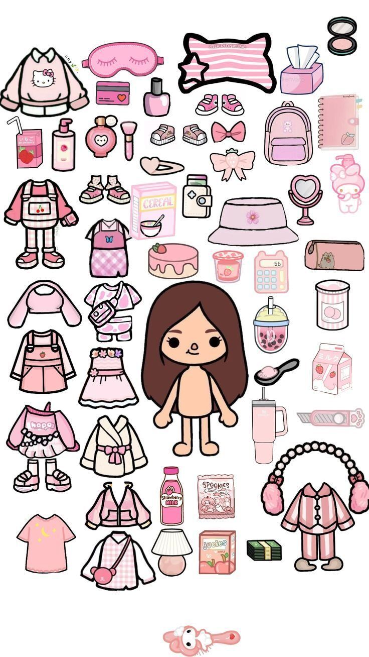 Coleção de Bonecas Toca Life World com Acessórios Coloridos