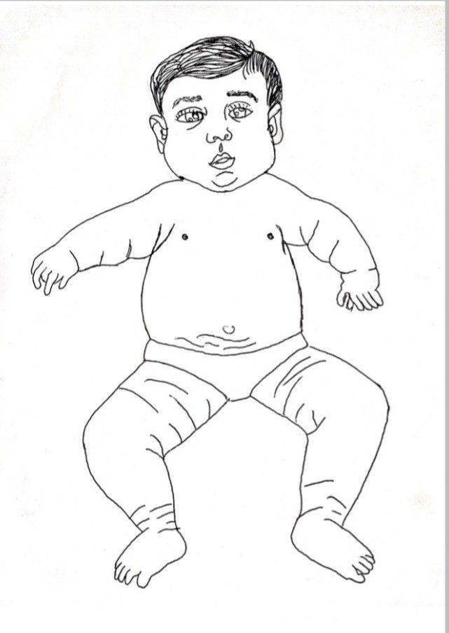 Desenho de Bebê Reborn de Papel para Imprimir e Colorir