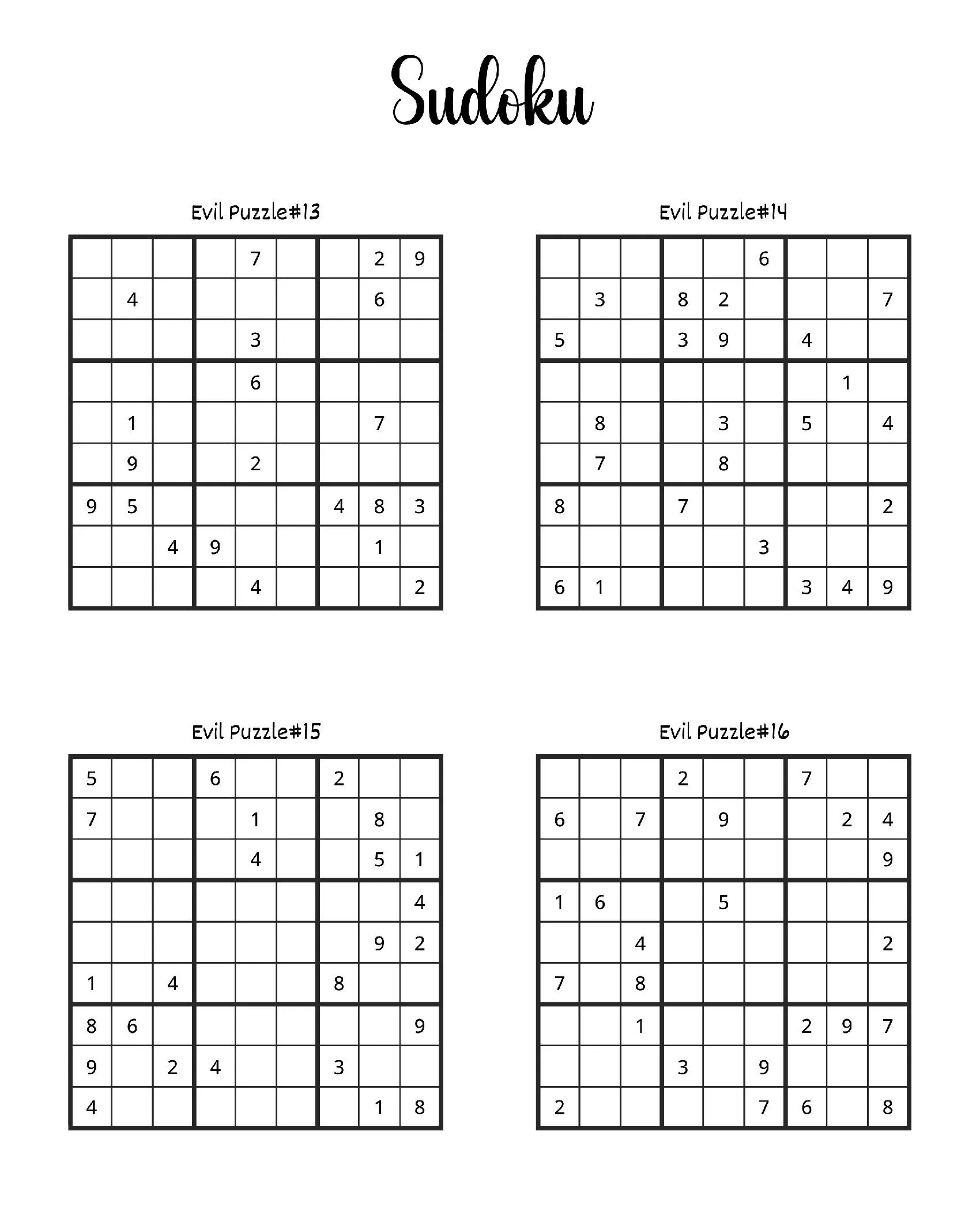 Desvende os Desafios do Sudoku Evil Puzzle para Imprimir