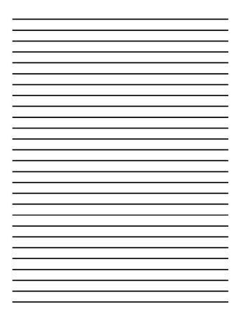 Folha com Linhas para imprimir A4 para escrita organizada