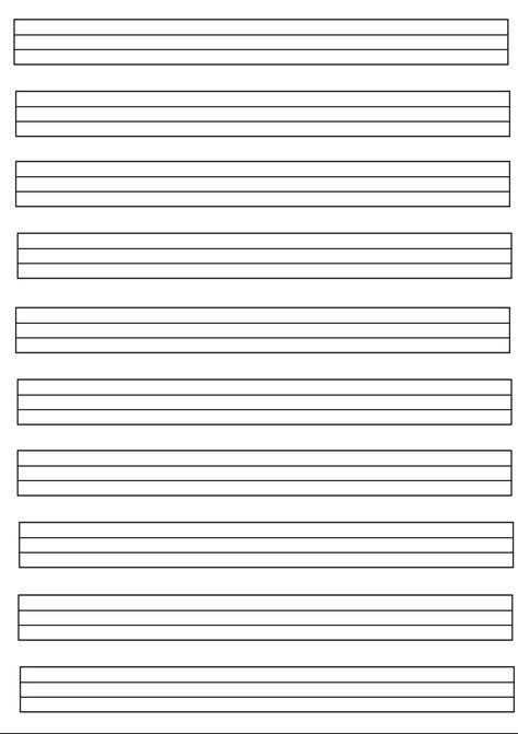 Folha com Linhas para imprimir e praticar caligrafia