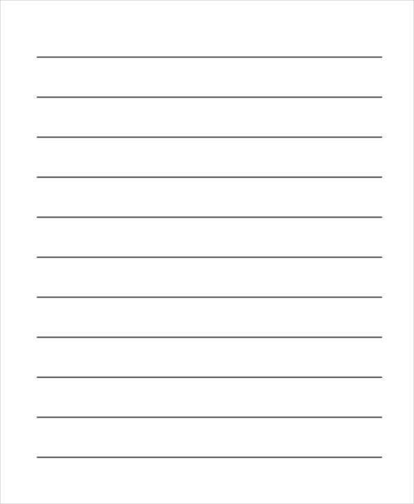 Folha com Linhas para imprimir em A4 de Alta Qualidade