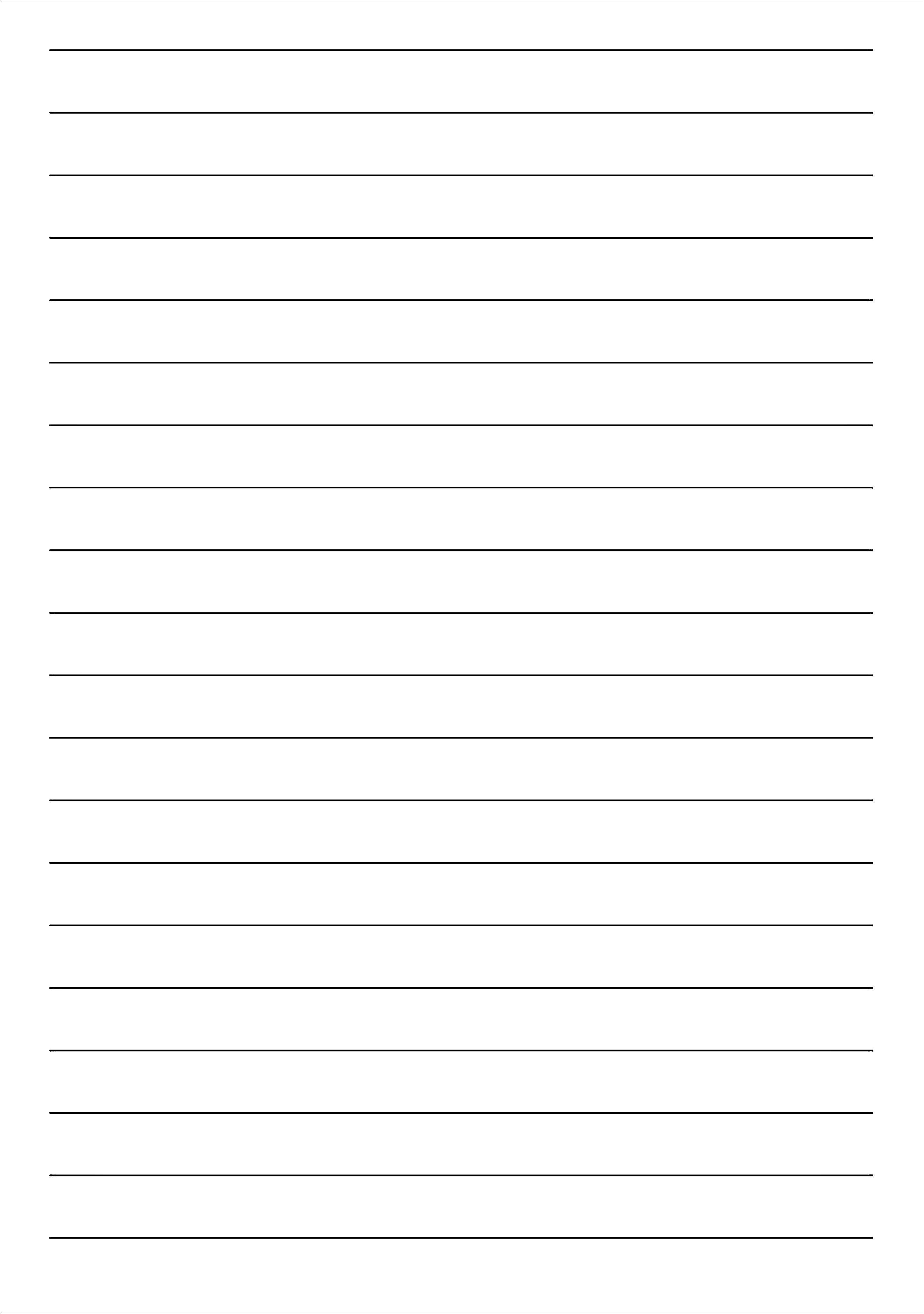 Folha com Linhas para imprimir em A4 e A5 para escrita