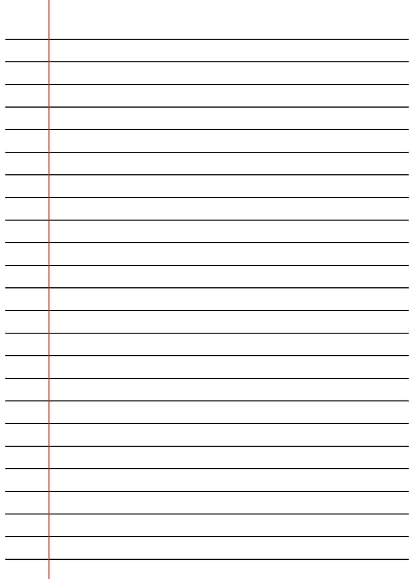 Folha com Linhas para imprimir em A4 para diversas atividades
