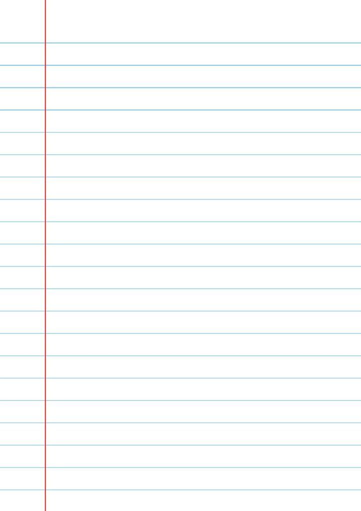 Folha Pautada A4 para Imprimir com Linhas Azuis