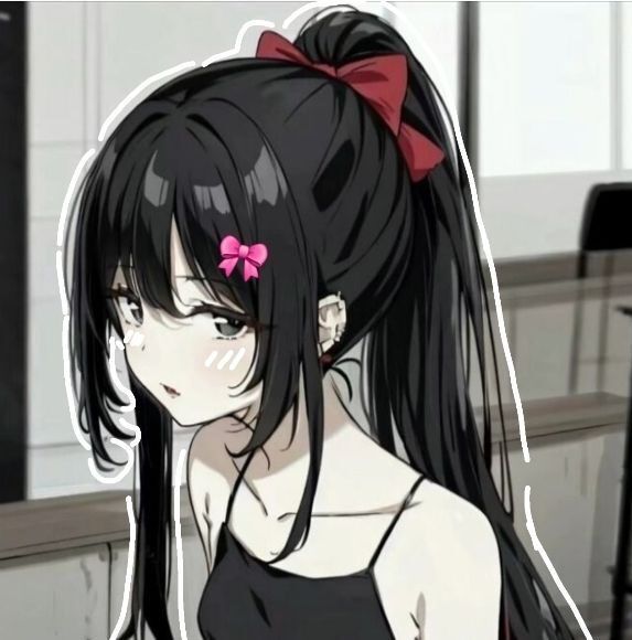 Foto de Anime para Perfil Feminino com Cabelo Preto
