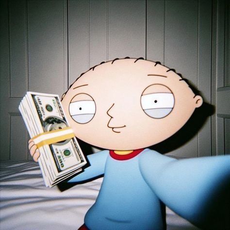 Foto de Perfil de Desenho Animado com Dinheiro