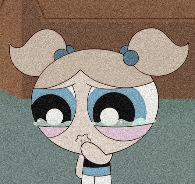 Foto Triste para Perfil de Desenho Animado