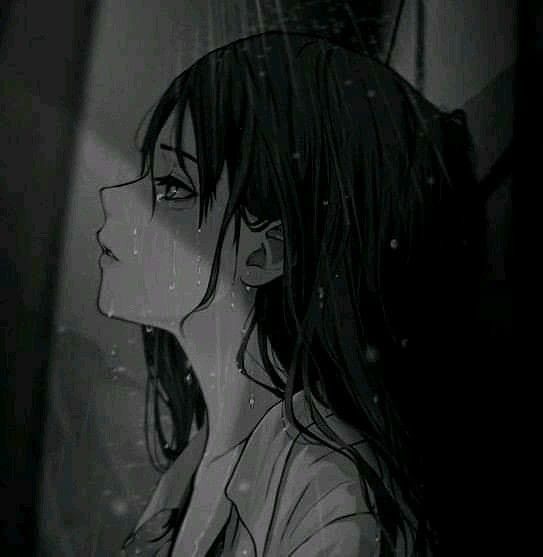 Foto Triste para Perfil em Preto e Branco