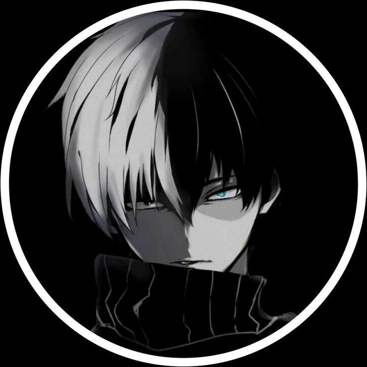 Fotos de Perfil Anime Preto e Branco para Discord