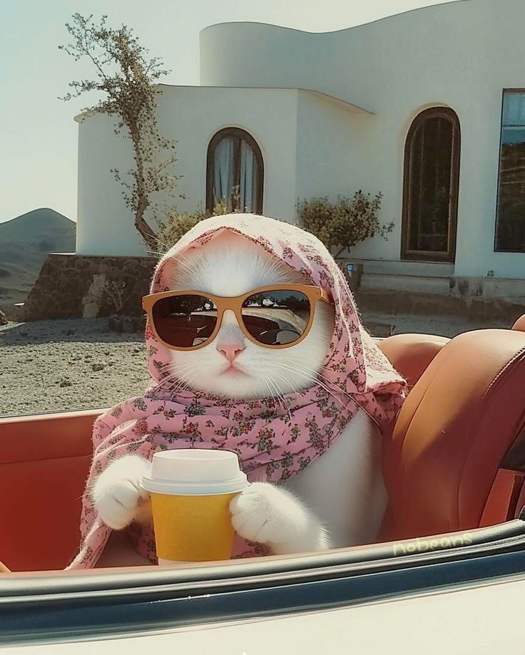 Gato Estiloso para Foto de Perfil Engraçada