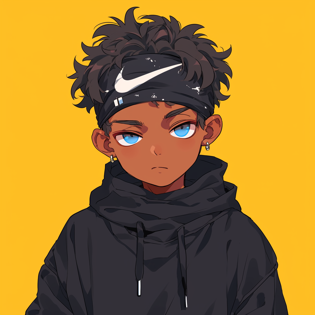 Ilustração de Foto de Perfil Masculino Anime