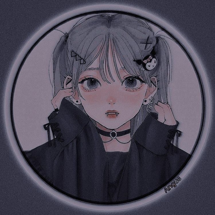 Ilustração de Garota Anime com Cabelo de Maria-Chiquinha