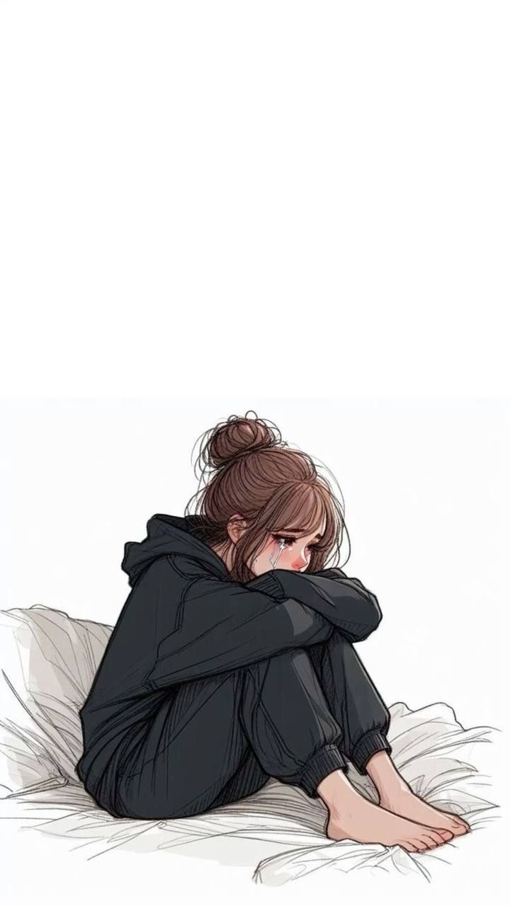 Ilustração de Perfil Triste para Redes Sociais