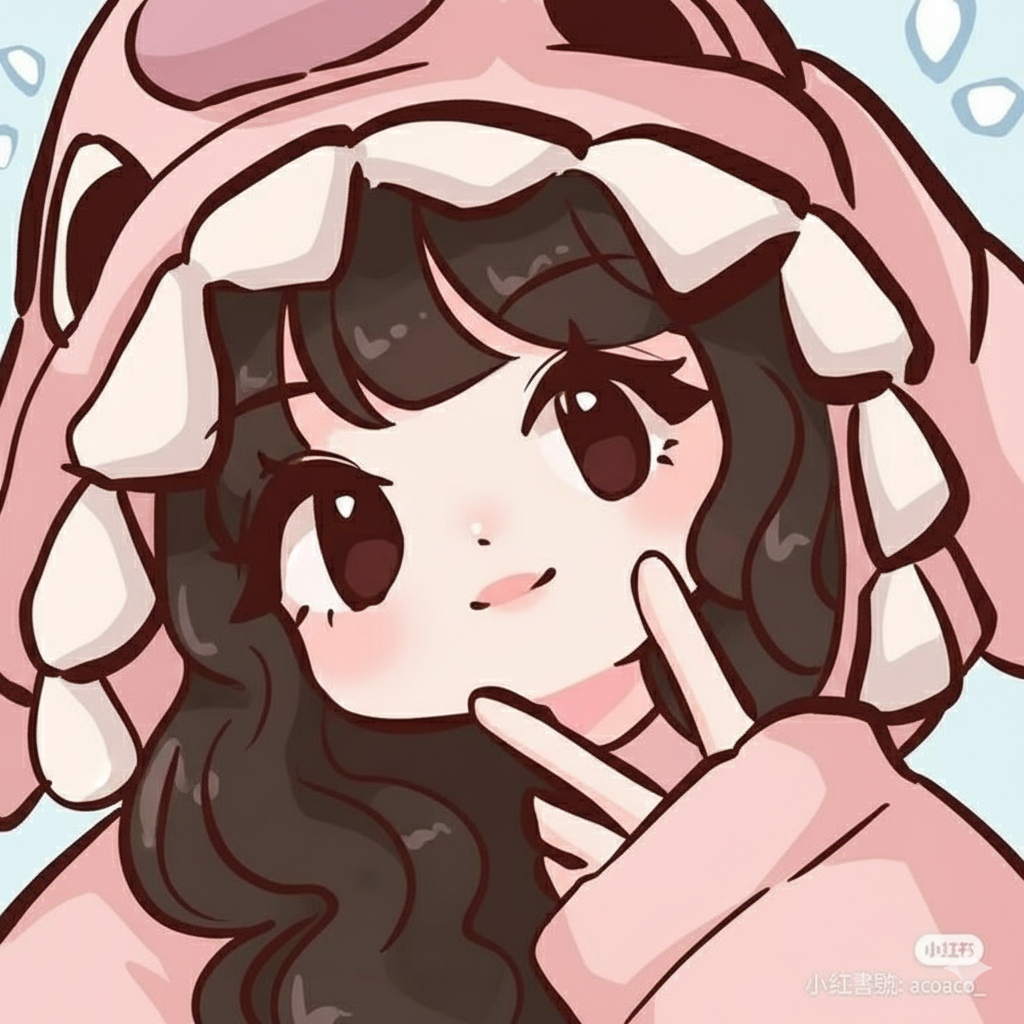 Ilustração Fofa para Perfil do Whatsapp Feminino