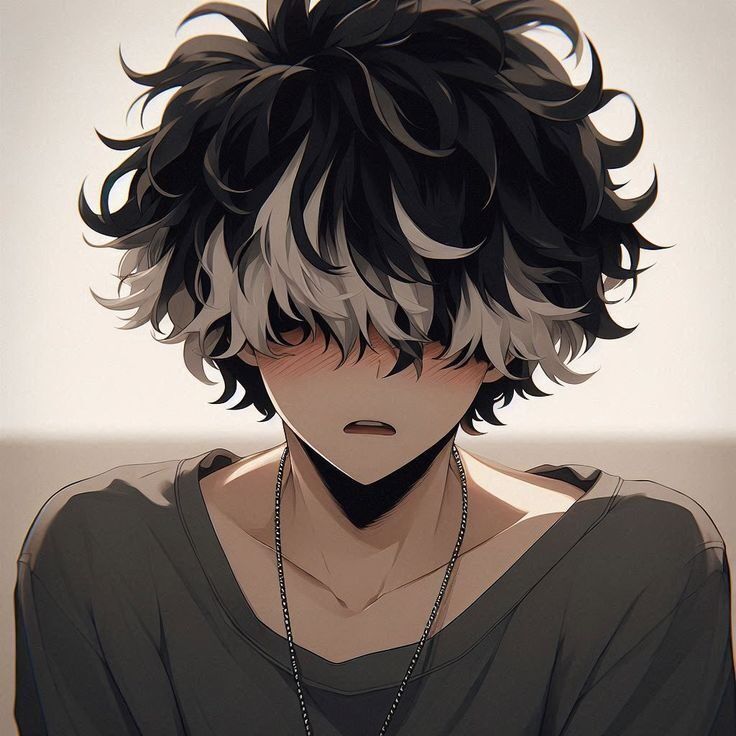 Ilustração Masculina em Estilo Anime para Foto de Perfil