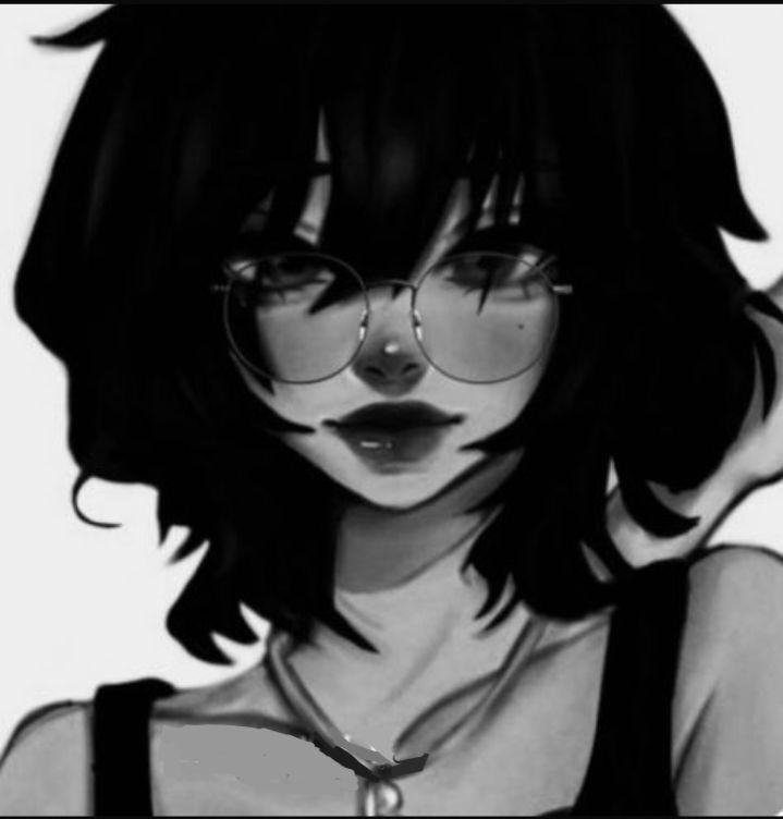 Ilustração Preto e Branco para Perfil Whatsapp Bonita