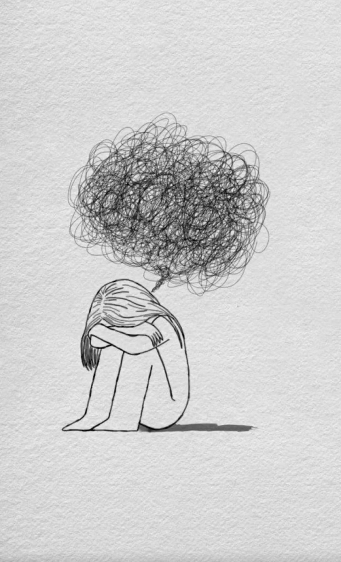 Ilustração Triste para Fotos de Perfil