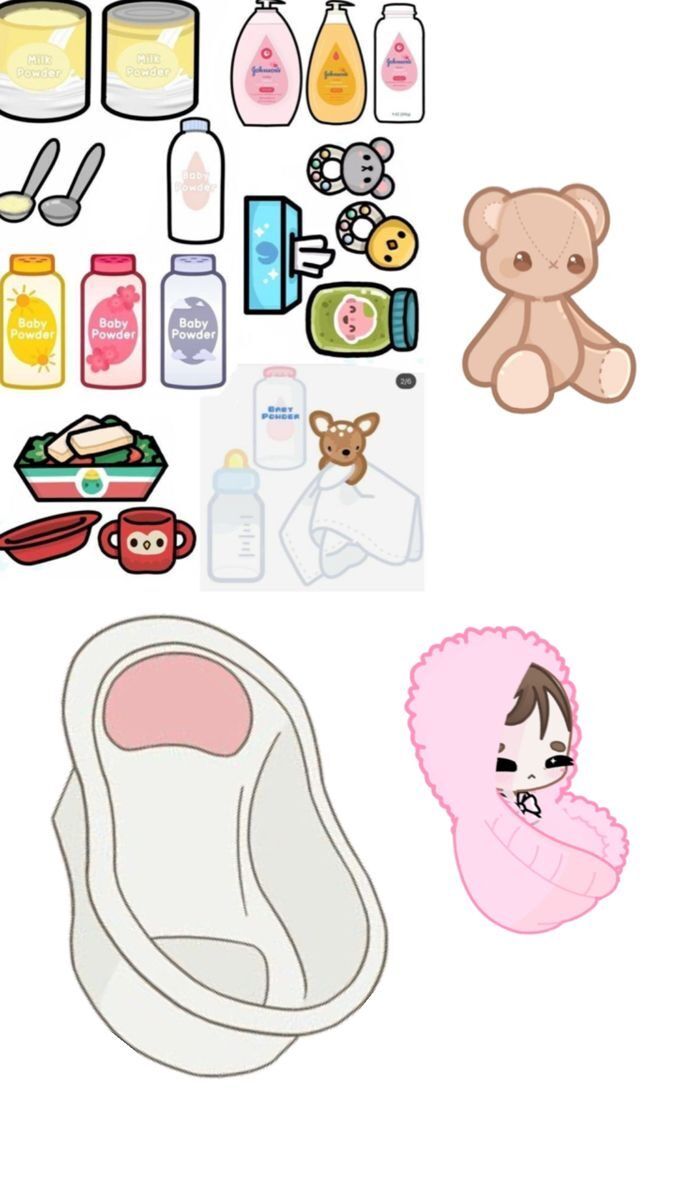 Ilustrações de Bebê de Papel para Imprimir e Artesanato