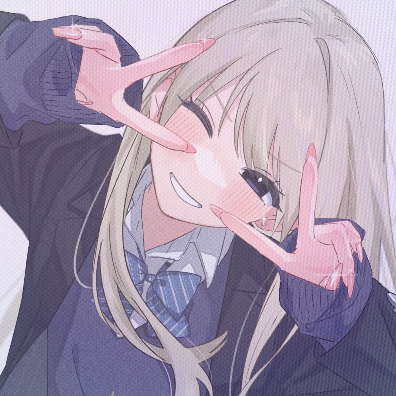 Imagem de Garota Anime Sorrindo para WhatsApp