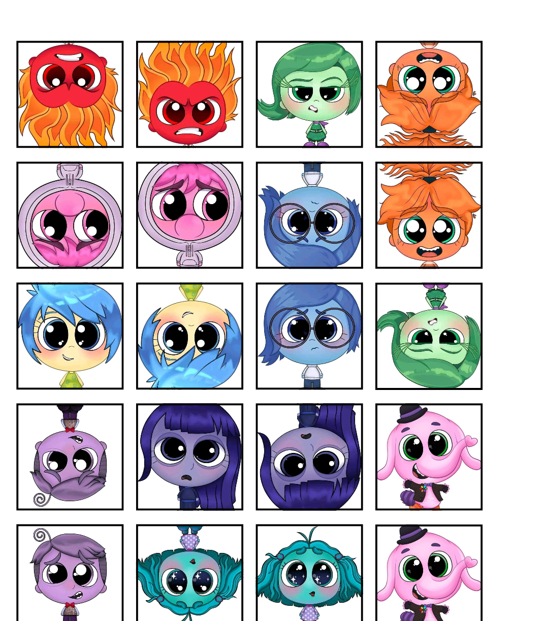 Jogo da Memoria para Imprimir: Personagens Coloridos e Divertidos