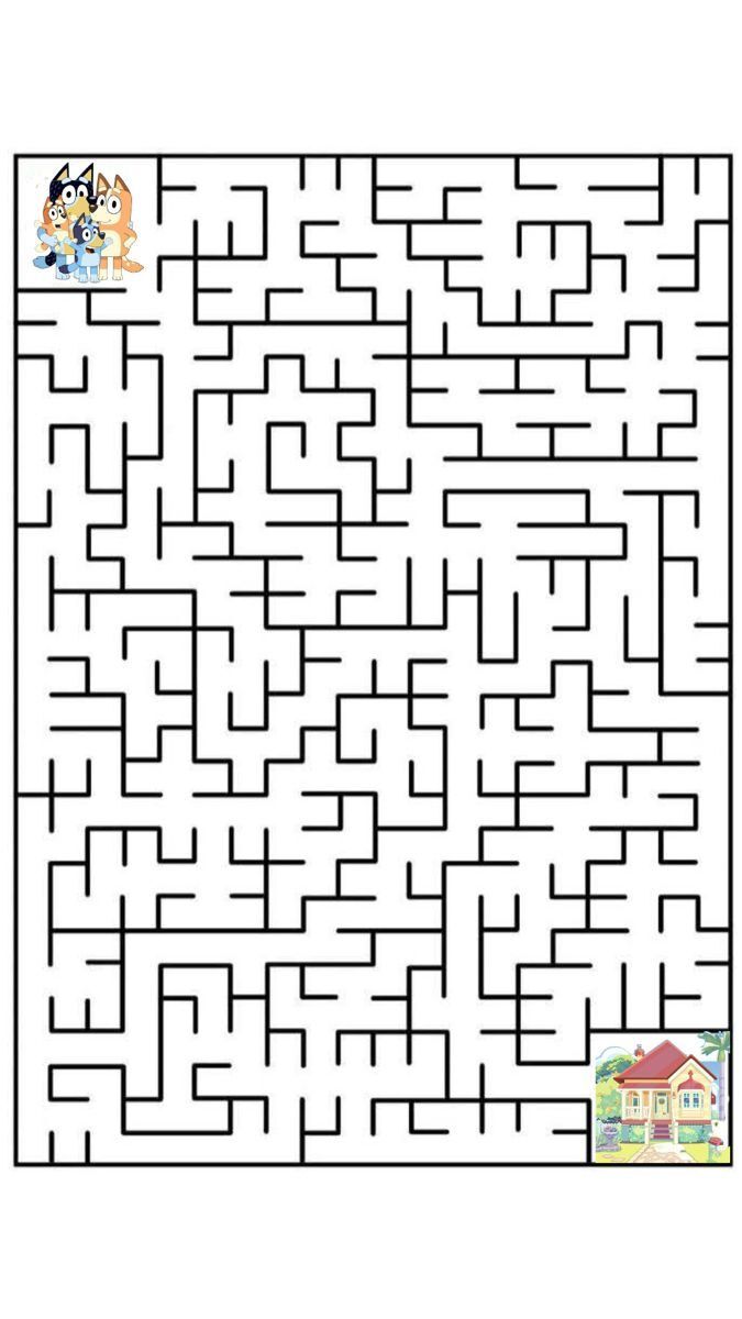 Labirinto em Preto e Branco para Imprimir e Divertir as Crianças