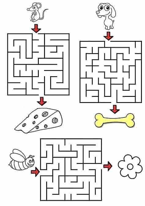 Labirintos para imprimir: diversão e aprendizado para crianças