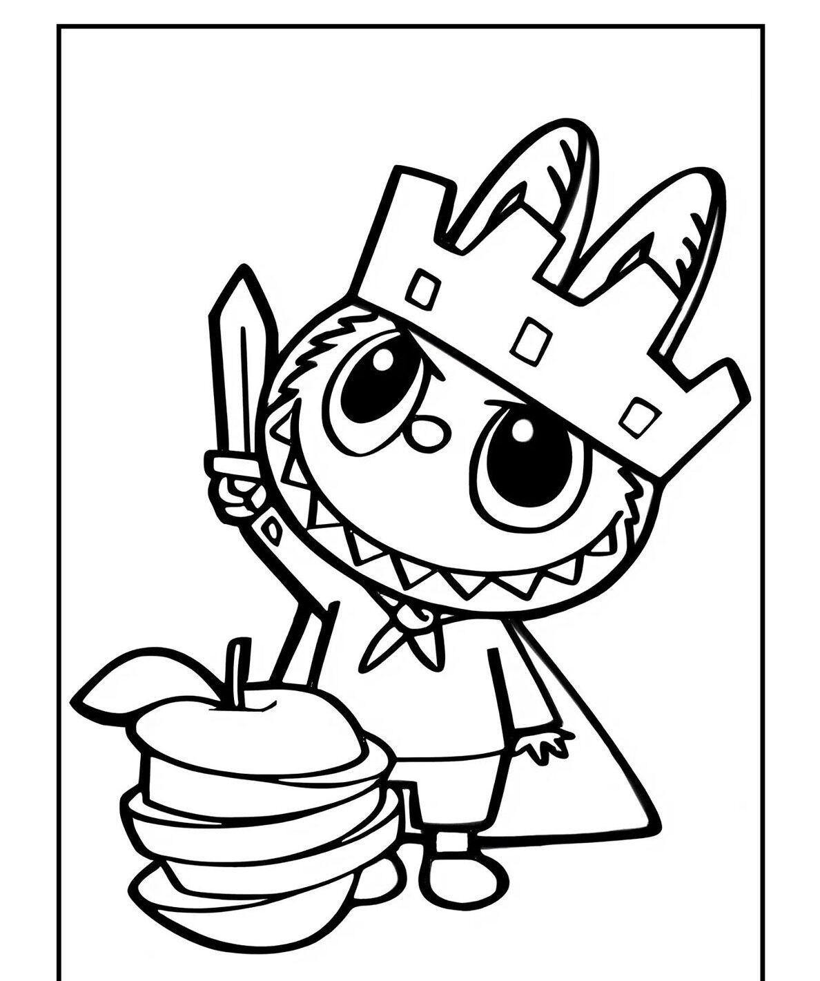 Labubu para Imprimir e Colorir Aventura Divertida