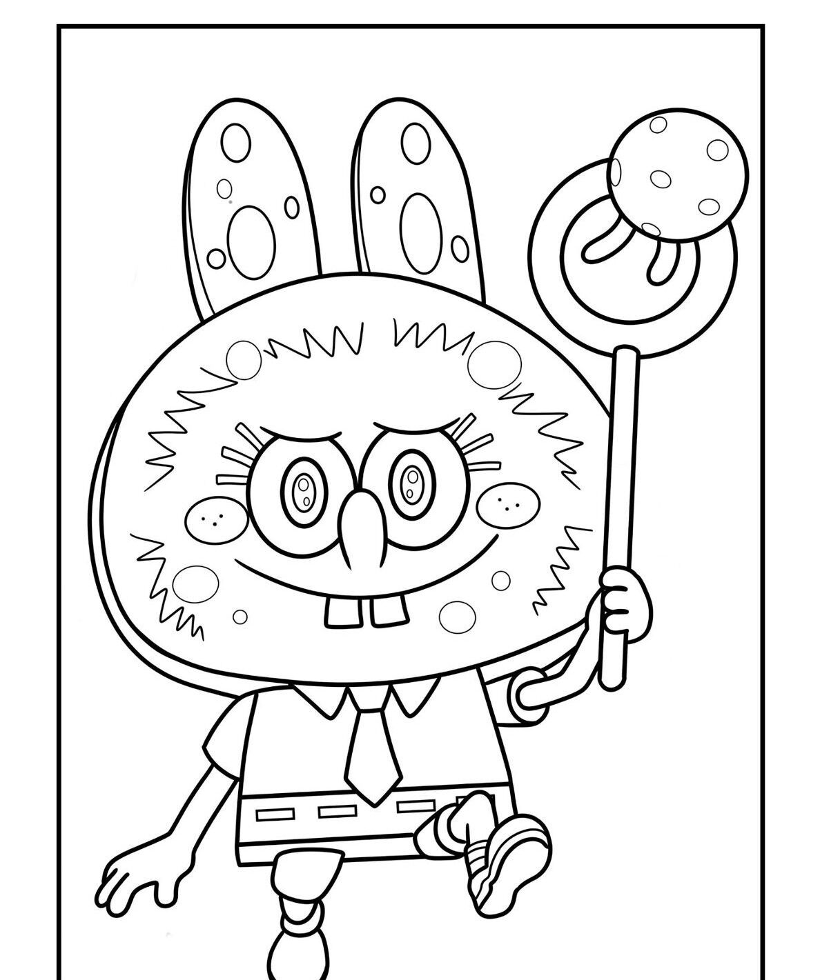 Labubu para Imprimir e Colorir com Estilo Divertido