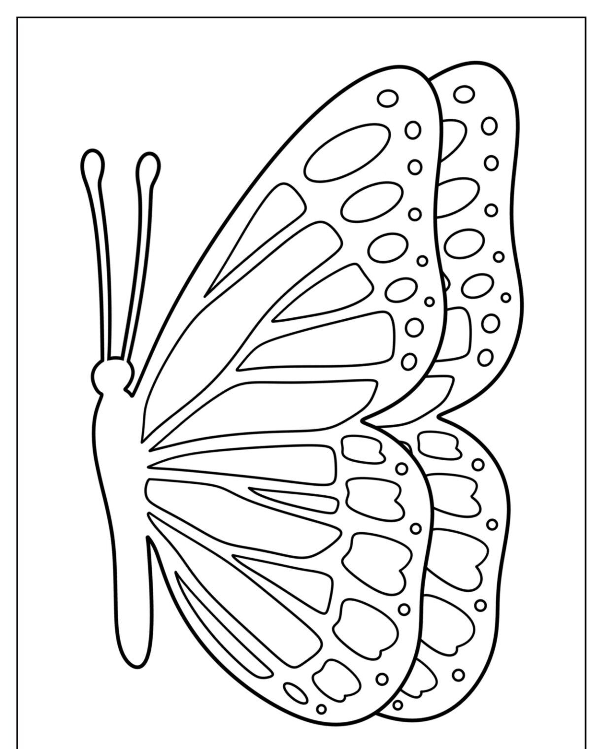 Molde de Borboleta para Imprimir – Detalhes Geométricos Criativos