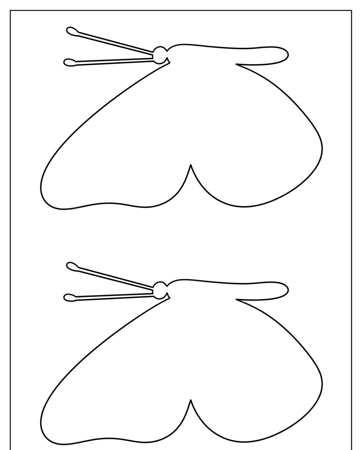 Molde de Borboletas para Imprimir - Atividades Criativas e Divertidas